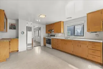 Kitchen leading to Living Room