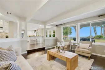 Family Room with views of the back