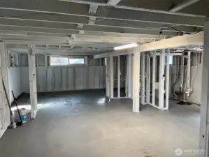 Basement looking S