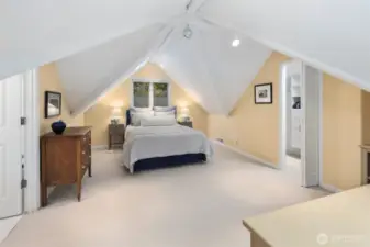 Loft bedroom above the garage