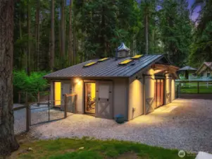 894 SF detached living space with lounge, office, exercise room, storage room, 1/2 bath (not included in MLS SF and details)