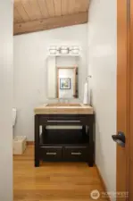 Powder room - added by current owner in 2017