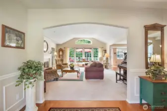 Inviting entry onto real hardwood floors. Custom details throughout this beautiful one owner custom built home.