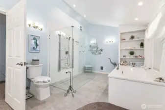 . . . but wait - there's more!  Welcome to the huge ensuite with touches of ADA features. Be sure to ask for our FEATURES FLYER for more detail!