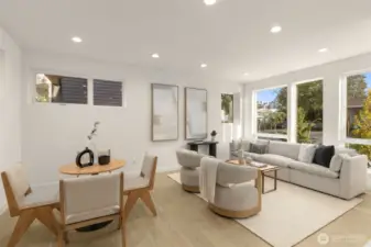Airy and inviting, this living space draws you in with natural light, generous proportions, and a layout that just makes sense.