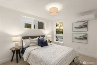 Wake up refreshed in this calming sanctuary, where every detail was chosen for comfort and clarity.