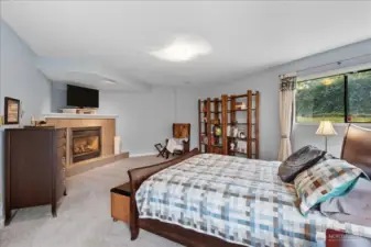 Enjoy the primary bedroom gas fireplace on those chilly Washington nights.