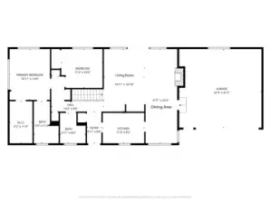 Entry level floor plan with measurements…garden windows in front, covered patio in back…