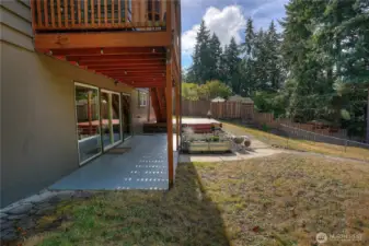 The yard awaits your creative vision & plantings for the next season…