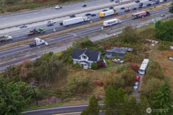 aerial view from Southeast
