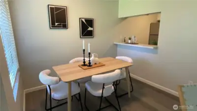 Previously staged dining