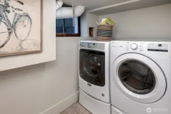 Lower level laundry