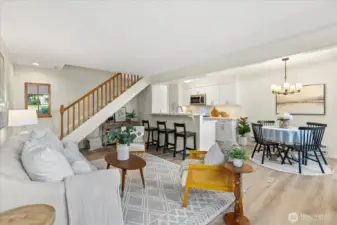 Open concept floorplan