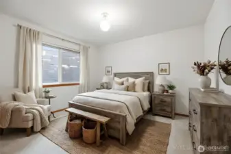 Upstairs Bedroom 1- Virtually Staged