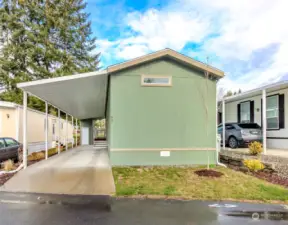 Carport parking area