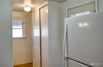 Pantry space off kitchen