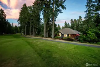 Twilight view from the 17th fairway!