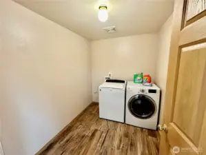 Big laundry room just off the kitchen.