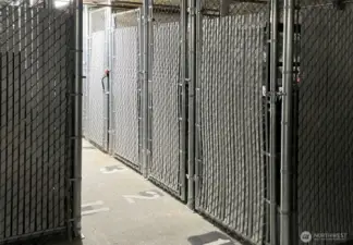 Secured storage unit #3 in garage.