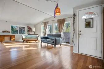 Floor to ceiling windows let in tons of natural light.