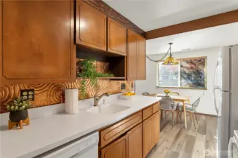 Plenty of counter space.