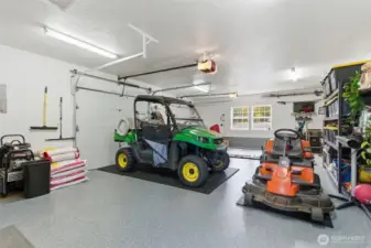 Spacious 2 car garage.