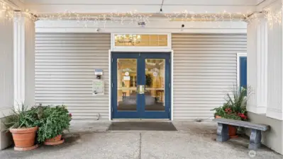 Secured entrance & security cameras