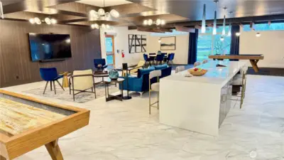 The morning room at the Clubhouse.