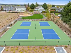 Bakerview's Pickleball Courts, Playground and Picnic Shelter - fun for all!
