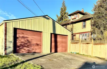 Detached 4 Car Garage or Shop.