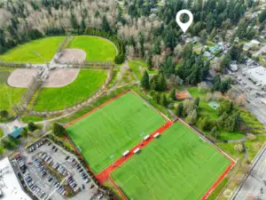 Soccer Field with ample parking across the Street