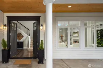 Welcoming Covered Entrance