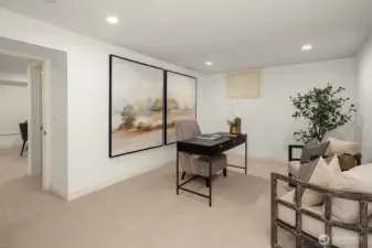 Lower Den/office guest overflow