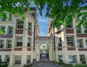 secured entrance and lobby door
