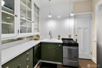 Updated bright yet charming kitchen