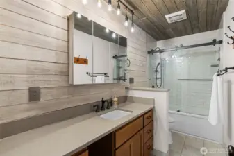 High end finishes in the guest bathroom