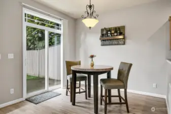 Bright dining area with patio access—perfect for indoor and outdoor entertaining!