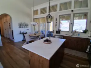 Kitchen Area with Island.