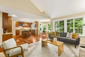 Open concept for entertaining and relaxing.