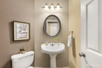 Half bath on the main floor.