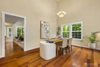 Dining room right off the kitchen.