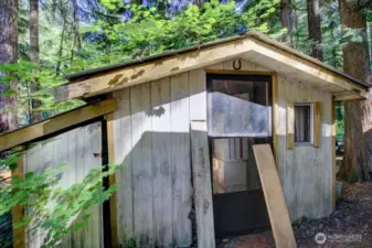 Shed included!