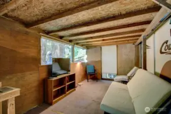 Extra seating a living area