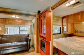 Inside trailer