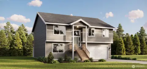 IMAGE IS A RENDERING Photographs are for illustrative purposes only. Features, finishes, interior/exterior colors, landscaping and floorplan shown may vary from actual homes built.