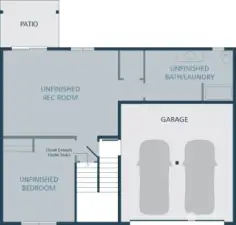 IMAGE IS A RENDERING Photographs are for illustrative purposes only. Features, finishes, interior/exterior colors, landscaping and floorplan shown may vary from actual homes built.