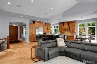 Living room on main off kitchen