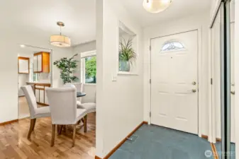 Entry area welcomes you inside