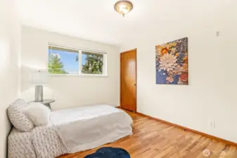 Bedroom #2 on upper level has large closet