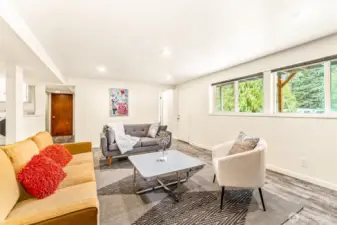 Huge entertaining space downstairs